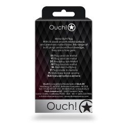 Ouch! Bijou anal Round Gem S 6 x 2.6 cm Doré-Vert
